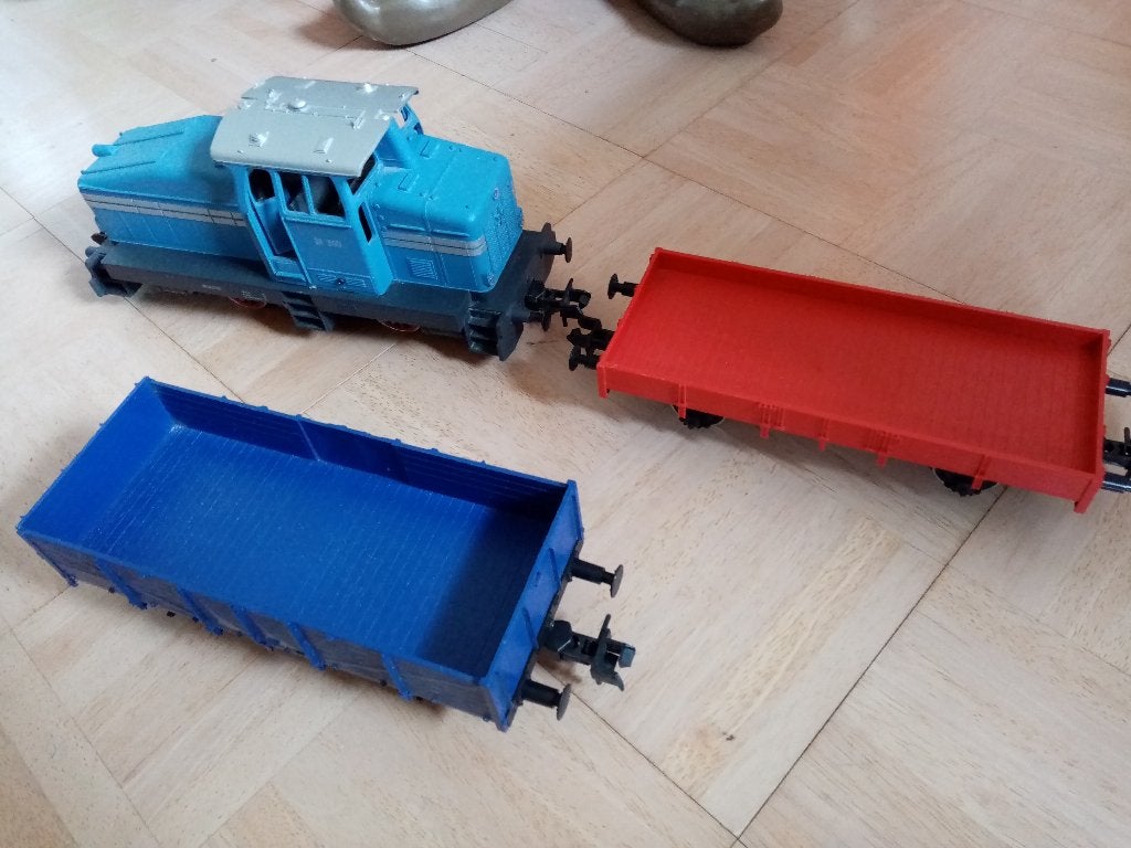 Marklin spoor 1 DH360 Startset +3 extra wagons zonder trafo, Ophalen, Wisselstroom, Treinset, Zo goed als nieuw