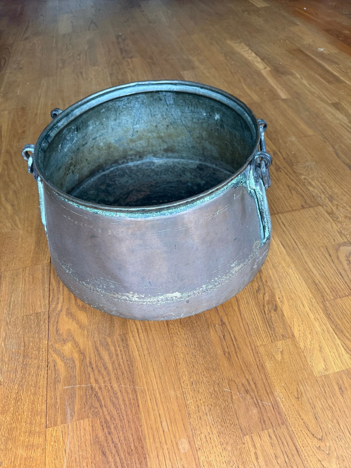 Antieke Koperen Bak - Krantenbak, Ophalen, Koper