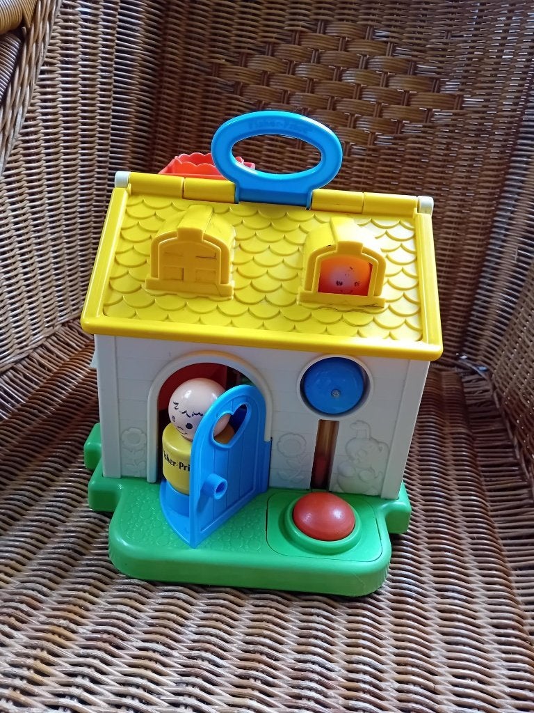 Fisher Price kunststof speelhuis met accessoires jaren 80, Kinderen en Baby's, Speelgoed | Fisher-Price, Gebruikt, Speelset, Ophalen of Verzenden