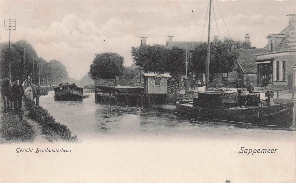 703-149-043 Gezicht Bonthuisterbrug Sappemeer, Verzenden, Voor 1920, Groningen