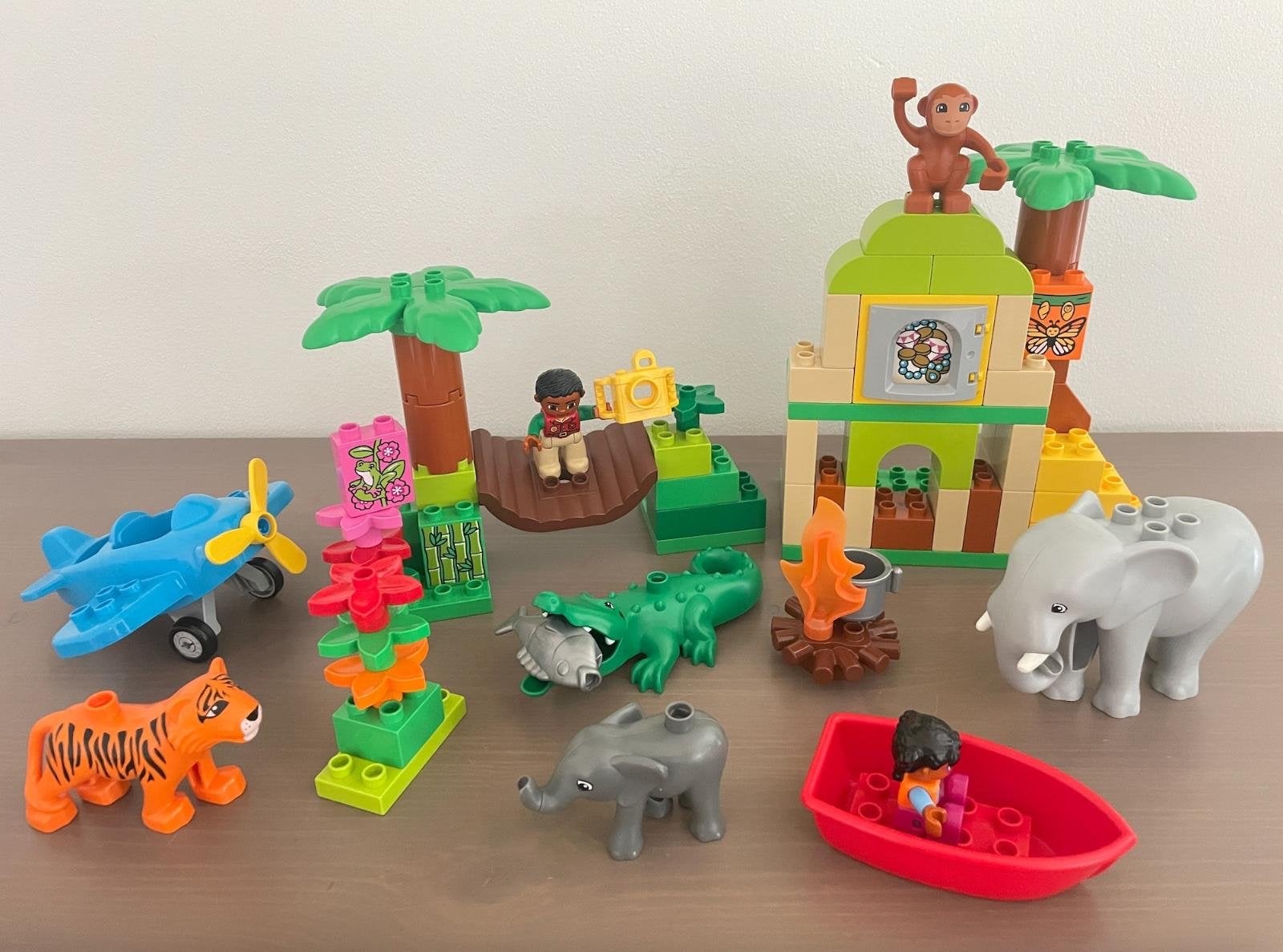 Duplo 10804 - Jungle Avontuur Set, Kinderen en Baby's, Speelgoed | Duplo en Lego, Inclusief minifiguren, Gebruikt, Ophalen of Verzenden