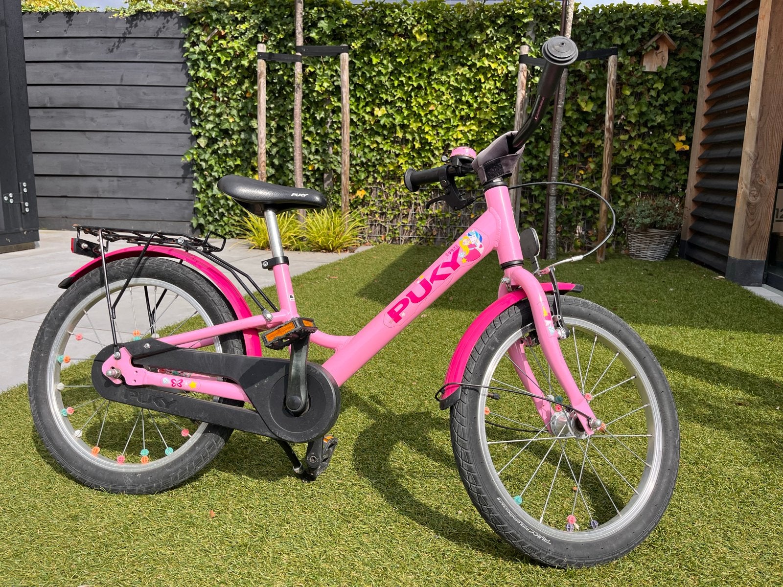 Puky Youke 18 inch kinderfiets - Roze met eenhoorn & Prinses, Fietsen en Brommers, Fietsen | Kinderfietsjes, Ophalen, Gebruikt