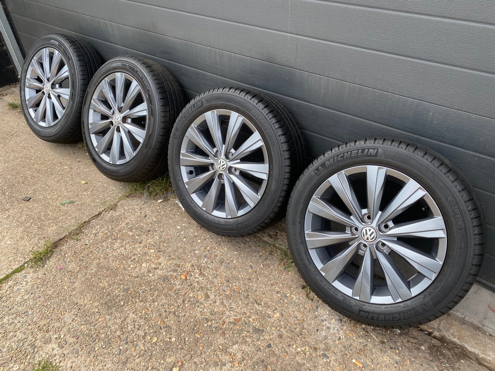 VW Polo 2G 6C Las Minas Grey 16 inch velgen, 16 inch, Banden en Velgen, Ophalen of Verzenden, Personenwagen
