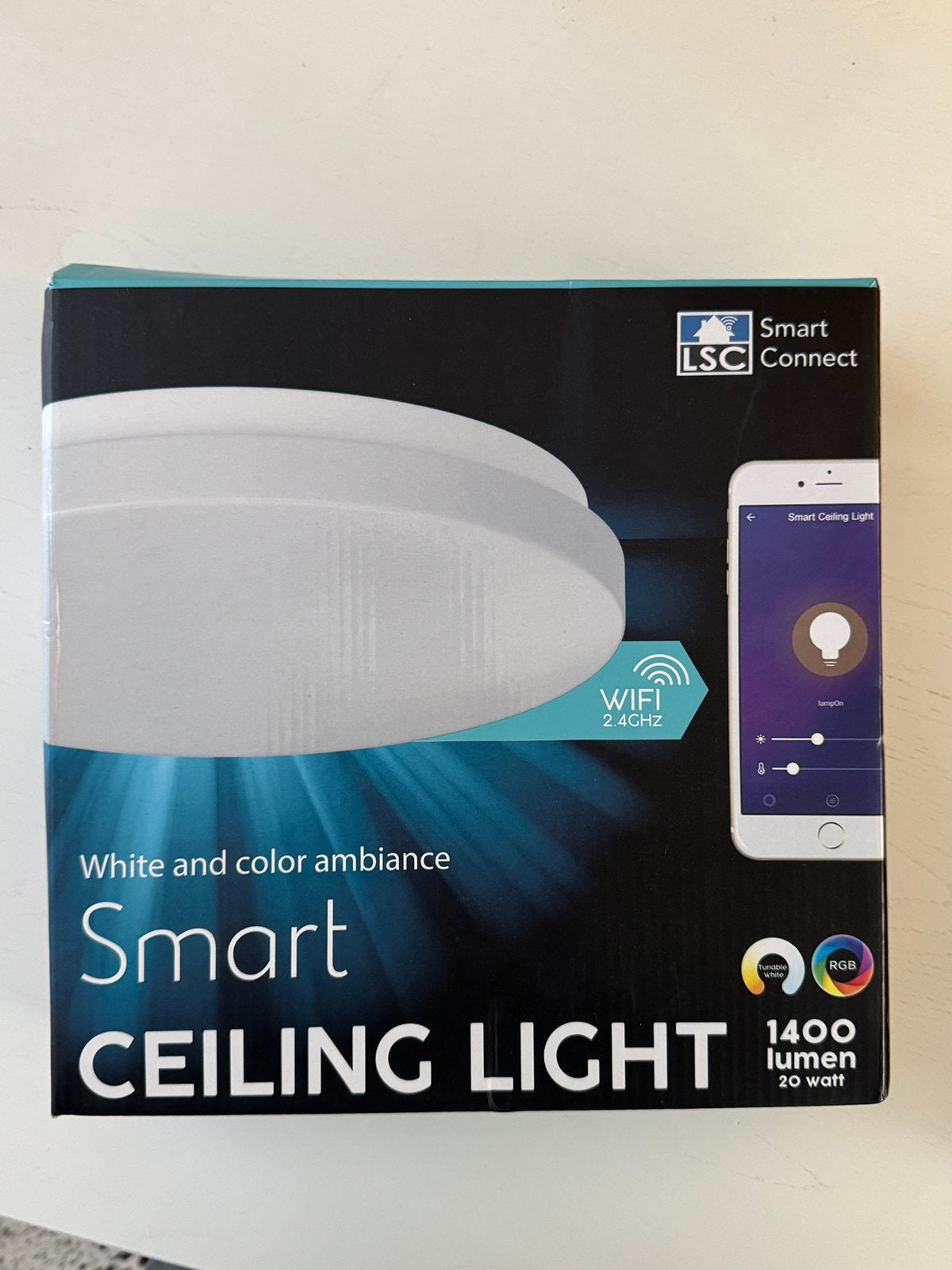 Plafoniere Smart Connect (Wifi), Kunststof, Modern, Ophalen of Verzenden, Wit