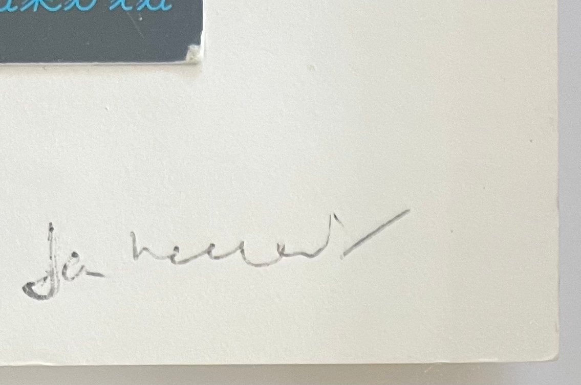 Jan Henderikse, miniatuur-kunstwerk, handgesigneerd, unica, Ophalen