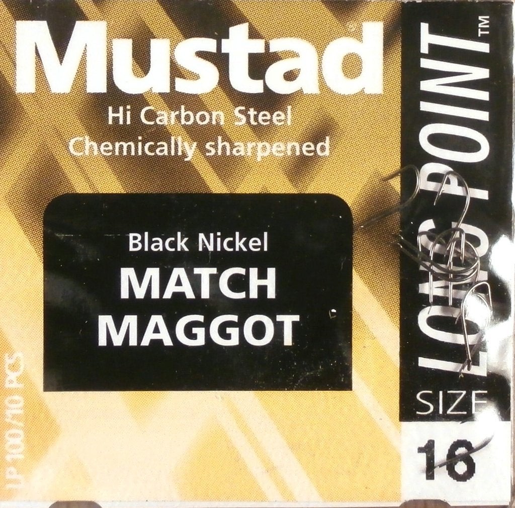 Mustad Long Point Match Maggot & Longpoint Crystal Chub, Verzenden, Nieuw, Haak