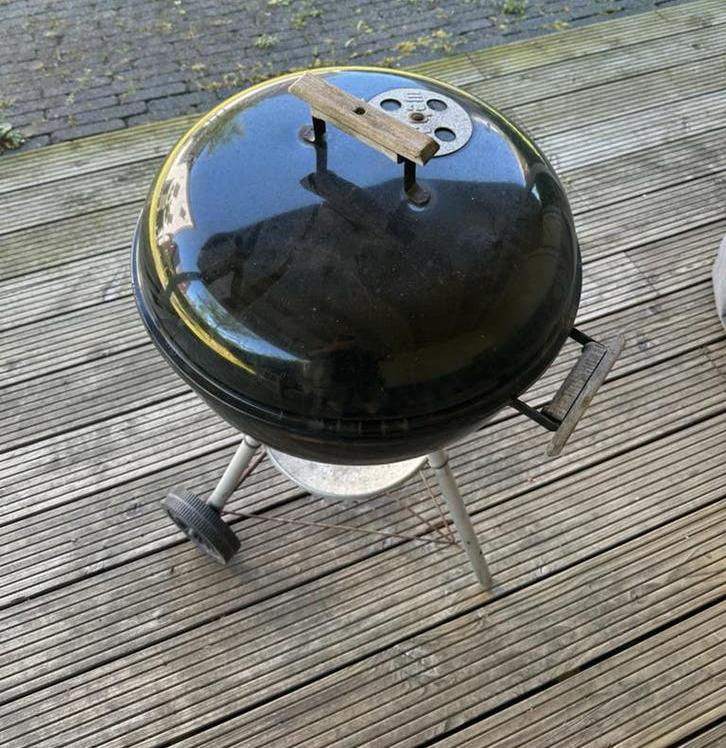 Weber Kettle 47cm., Tuin en Terras, Houtskoolbarbecues, Gebruikt, Ophalen