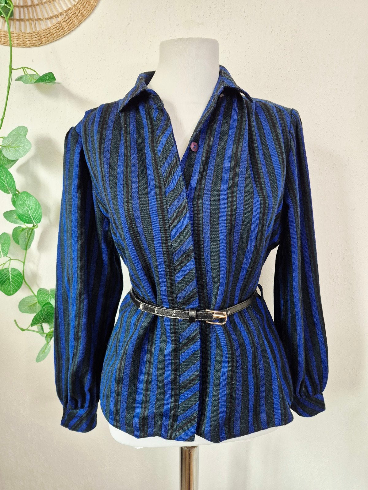 Vintage wollen blouse/blazer M/L, Delmod vintage, Ophalen of Verzenden, Zo goed als nieuw, Maat 42/44 (L)