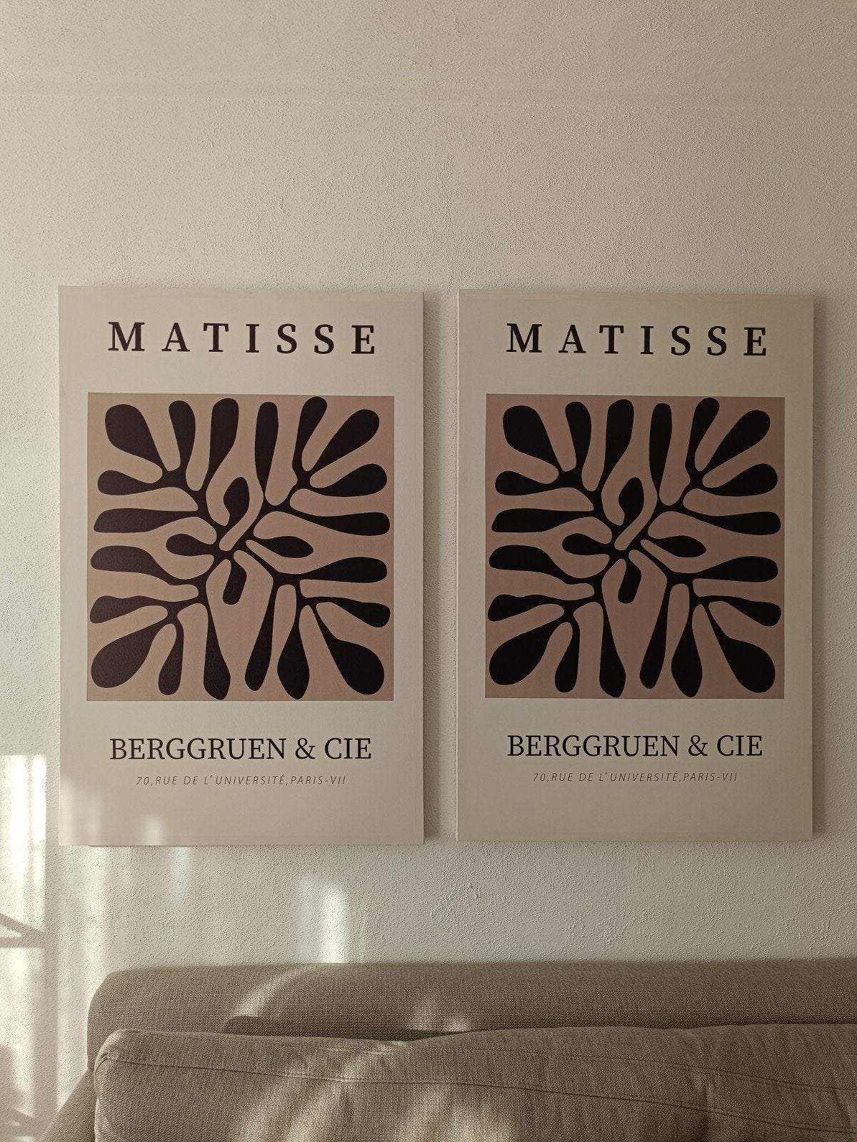 Groot canvas doek / schilderij Matisse / foto op canvas, Ophalen, Zo goed als nieuw, 75 tot 100 cm, Overige typen