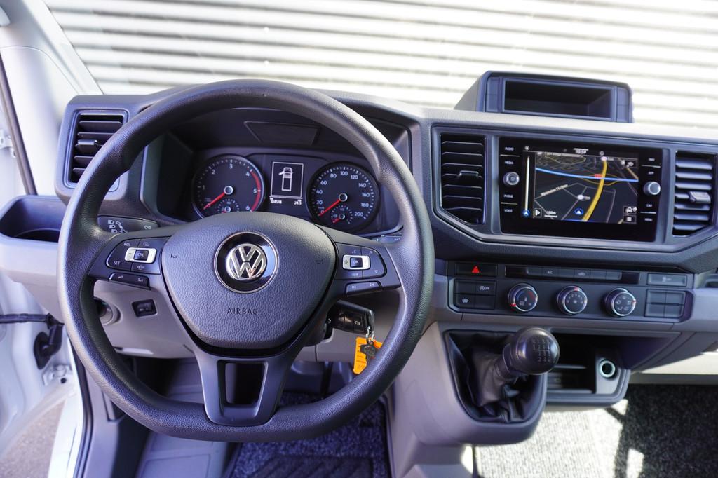 Volkswagen Crafter 164pk Dubbellucht Bakwagen Navigatie Appl, Auto's, Gebruikt, Euro 6, 4 cilinders, Volkswagen