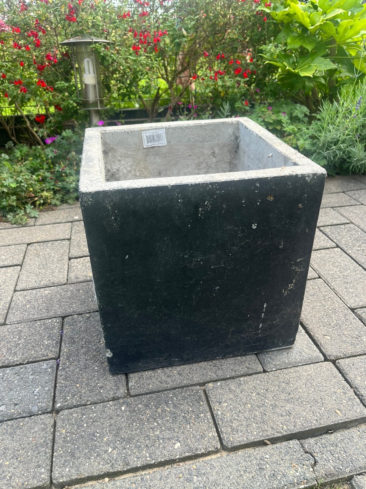 Betonnen plantenbakken, Tuin en Terras, Bloembakken en Plantenbakken, Ophalen, Gebruikt, Minder dan 60 cm, Vierkant