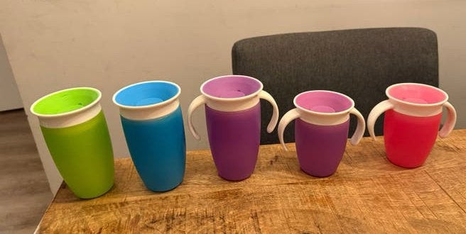 Munchkin Bekers 360° 5 Stuks!, Ophalen, Overige kleuren, Zo goed als nieuw, Drinkfles