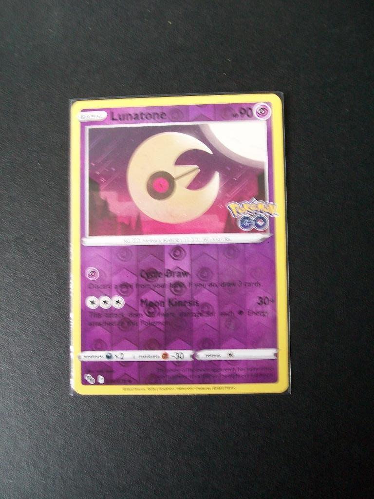 2195: Pokemon GO Kaart holofoil LUNATONE HP 90 (034/078), Verzenden, Nieuw, Losse kaart, Foil