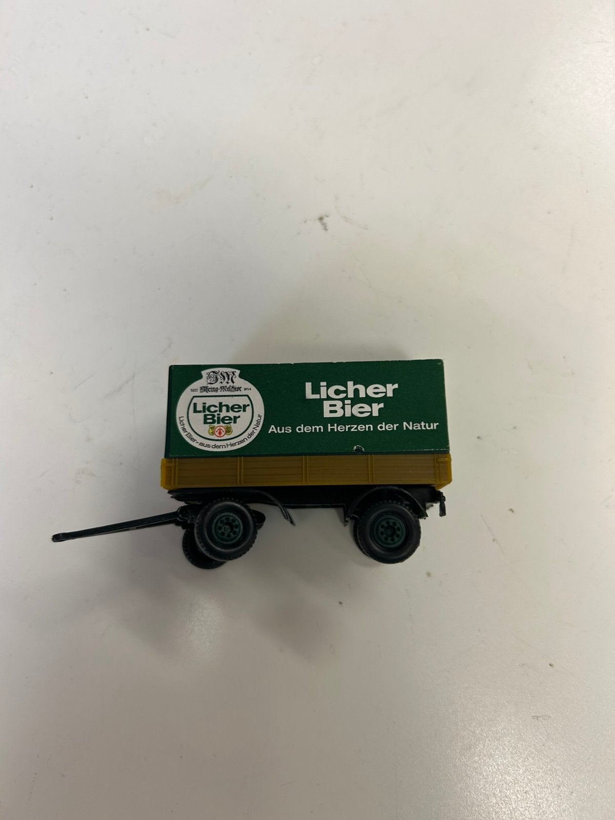 Miniatuur aanhanger Licher Bier 1/87, Hobby en Vrije tijd, Verzenden, Zo goed als nieuw, Overige typen, Overige merken
