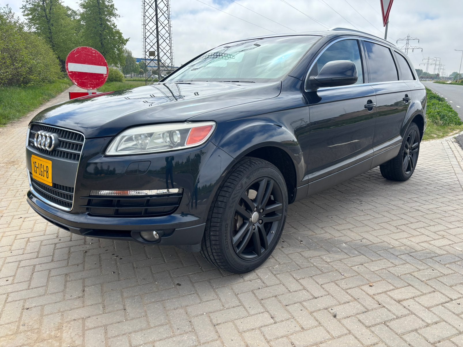 Audi Q7 2006 Blauw, Auto's, 2495 kg, Blauw, 7 stoelen, Q7