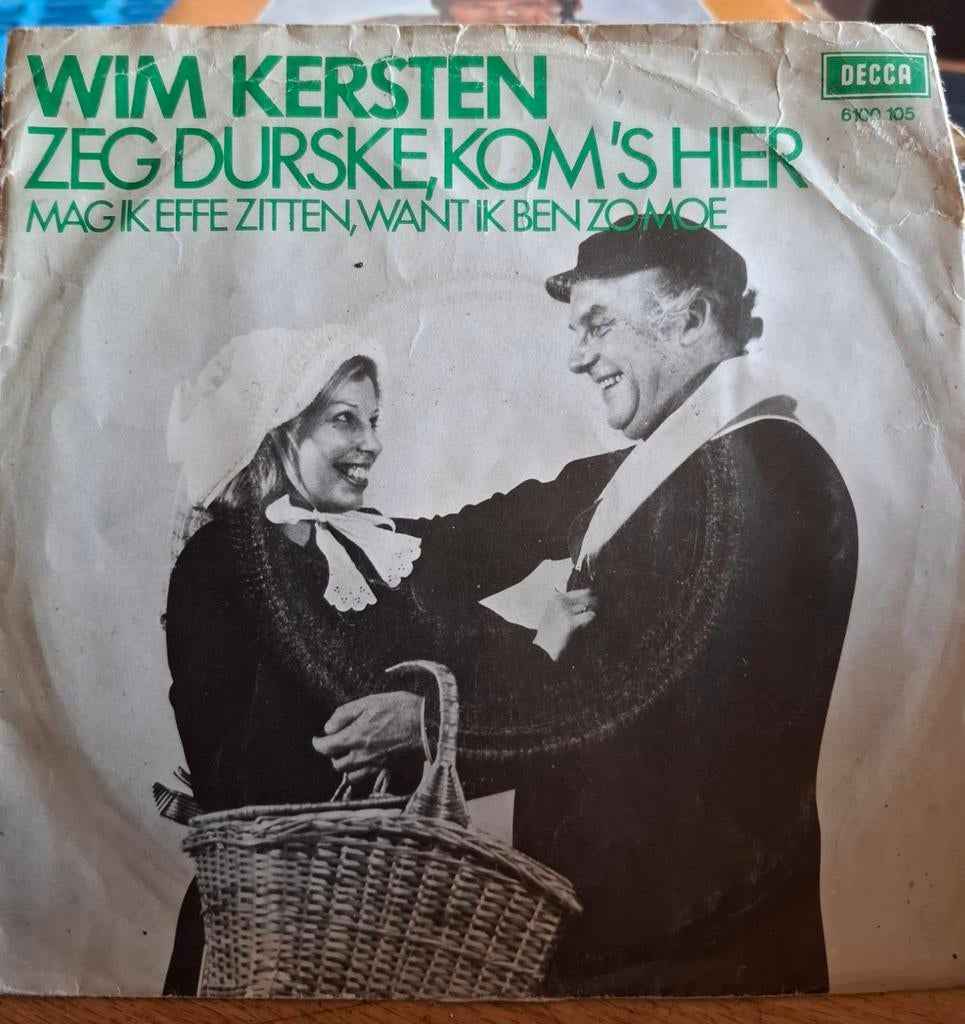 Wim Kersten - Zeg Durske, Kom 's Hier (Single), Ophalen of Verzenden, Gebruikt, Overige formaten, Levenslied of Smartlap
