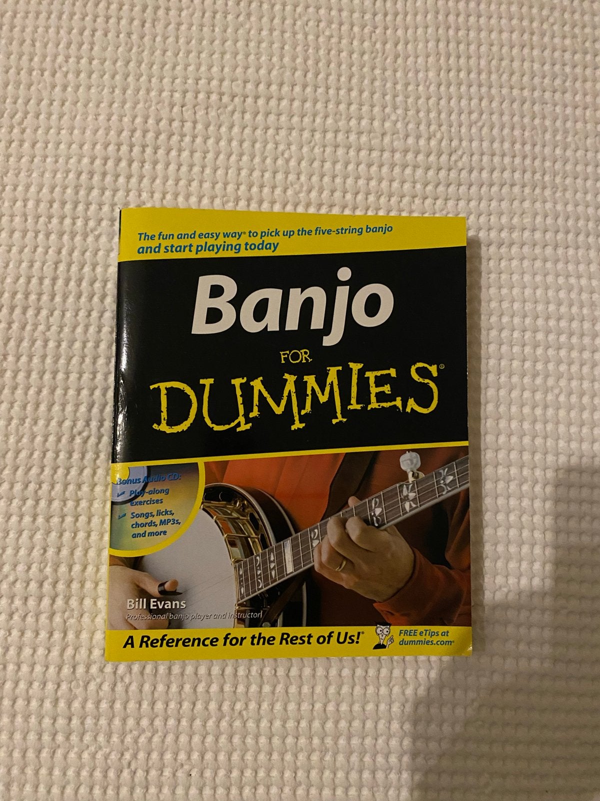 Banjo for Dummies - Leer Banjo Spelen (engelstalig), Ophalen of Verzenden, Zo goed als nieuw, Instrument