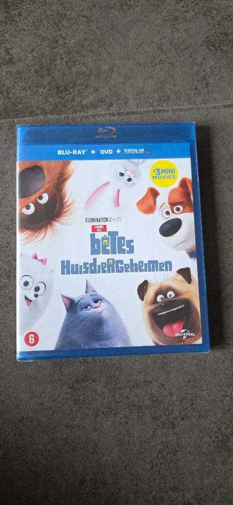 huisdiergeheimen blu ray nieuw, Ophalen of Verzenden, Nieuw in verpakking