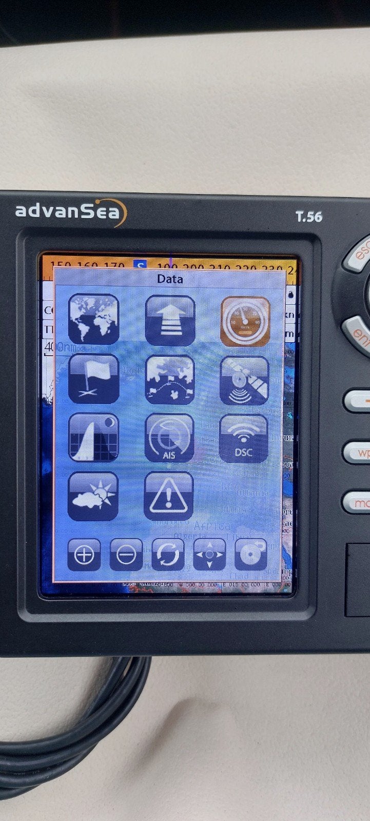 Navman / Advansea T.56 kaartplotter fishfinder.
Ingebouwde g, Watersport en Boten, Ophalen of Verzenden, Zo goed als nieuw, Kaartplotter of Fish Finder