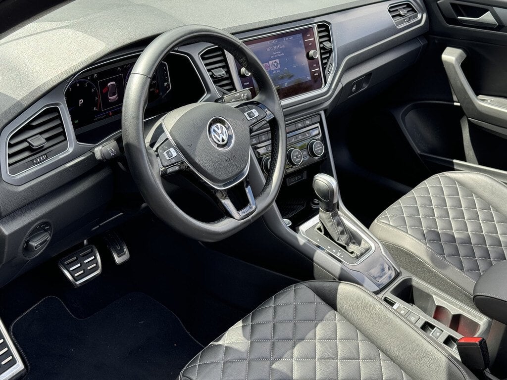 Volkswagen T-Roc Cabrio 1.5 TSI R-Line | Leder | dodehoek |, Auto's, Dealer onderhouden, 15 km/l, 4 cilinders, Bedrijf