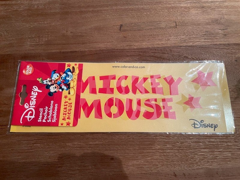 Nieuw Sjabloon van Mickey Mouse, Ophalen of Verzenden, Mickey Mouse, Nieuw, Overige typen