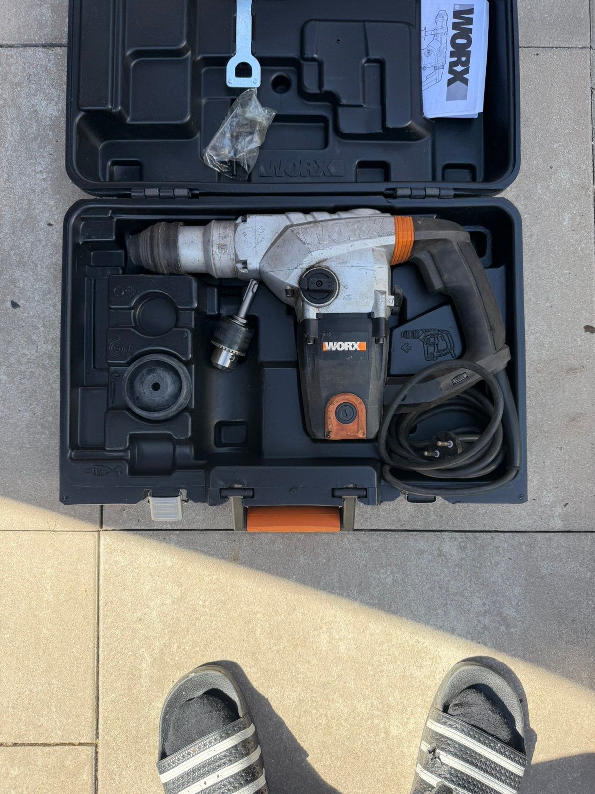 WORX WX333 SDS-Plus boor-/breekhamer, Ophalen, Boor- en/of Breekhamer, Klopboormechanisme, Gebruikt