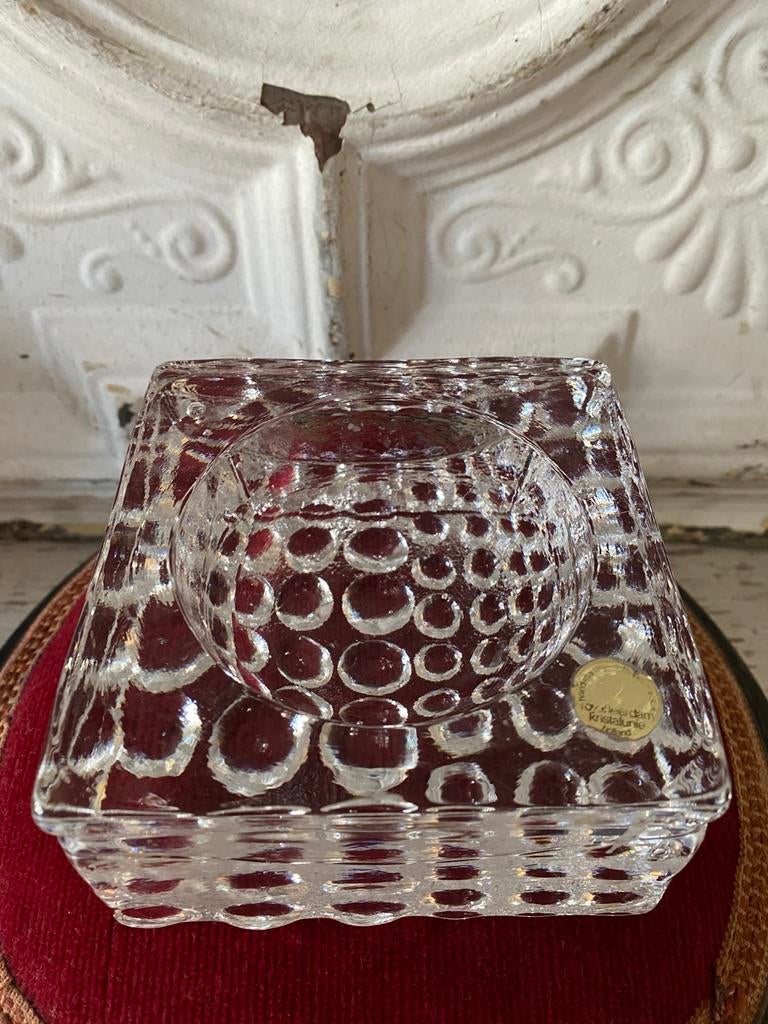Vide poche, glazen object Royal Leerdam Kristalunie, Antiek en Kunst, Antiek | Glas en Kristal, Ophalen of Verzenden