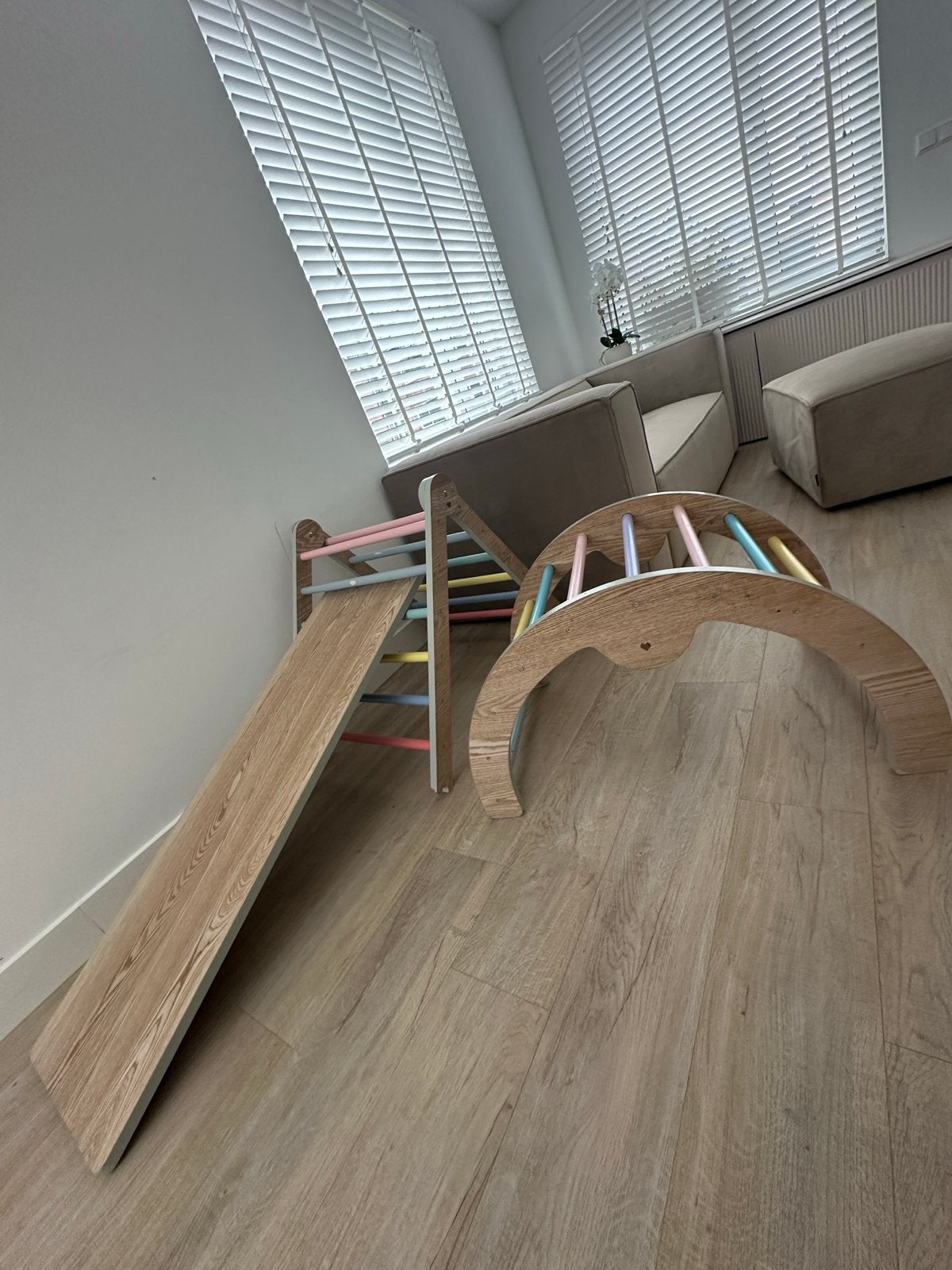 Sklum Klimrek met Glijbaan en Klimboog - Montessori, Kinderen en Baby's, Speelgoed | Buiten | Speeltoestellen, Ophalen, Gebruikt