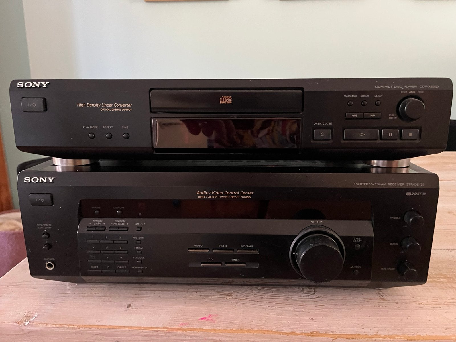 Sony receiver STR-DE135 135 W, Ophalen, Zo goed als nieuw, 120 watt of meer, Sony