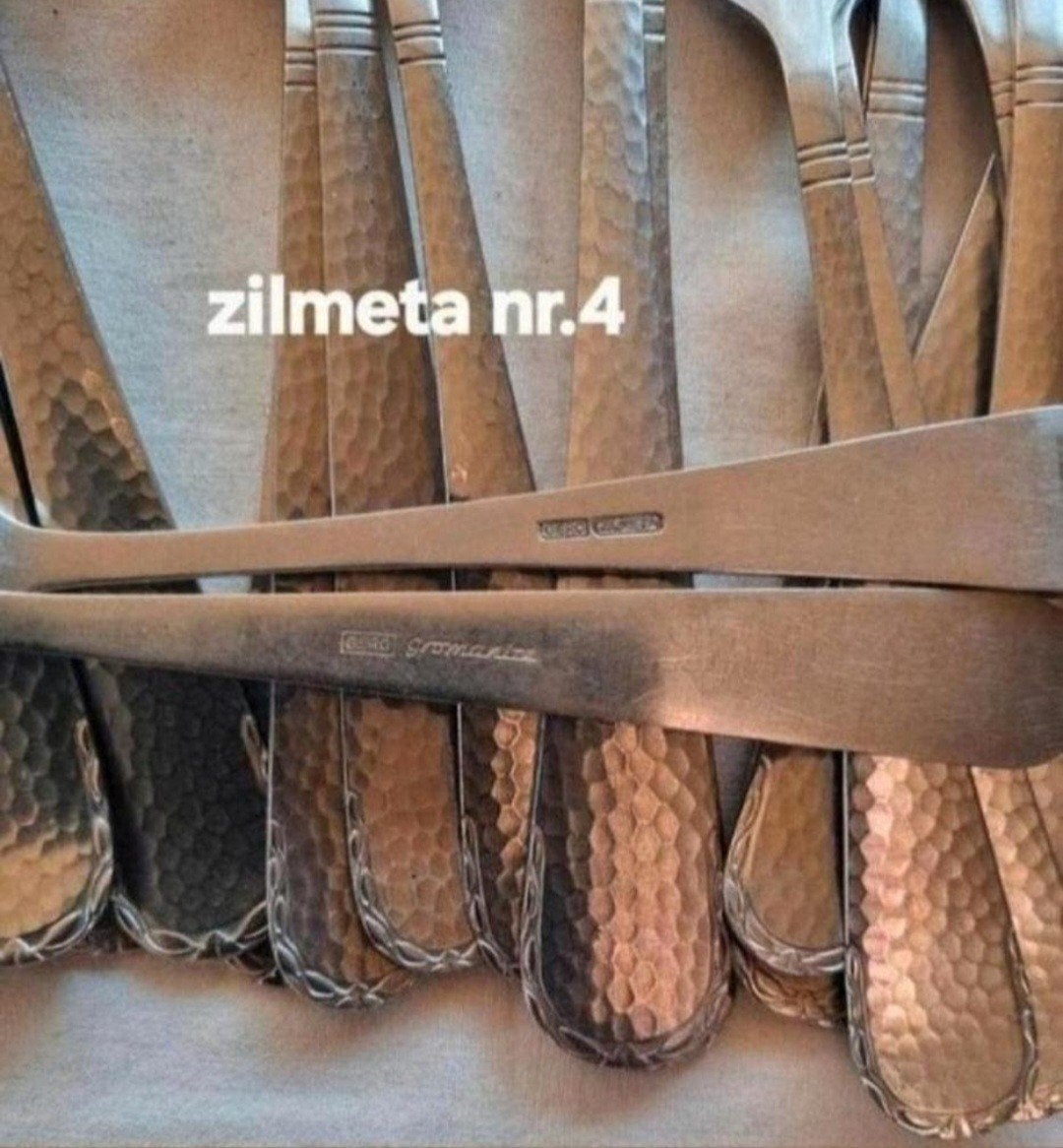 Gero Zilmeta Gromalca gehamerde bestekdelen, Ophalen of Verzenden, Rvs of Chroom