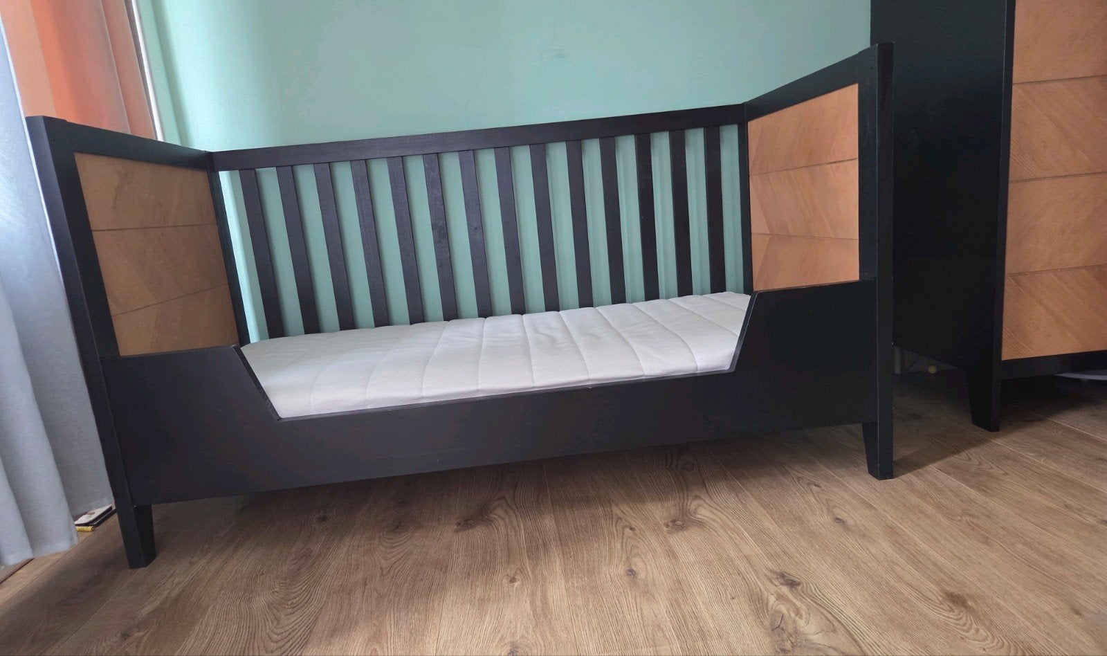 Meegroei bed, Ophalen of Verzenden, Eenpersoons, Hout