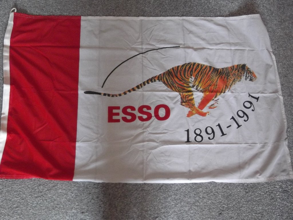 vlag Esso, Ophalen of Verzenden, Zo goed als nieuw, Reclamebord