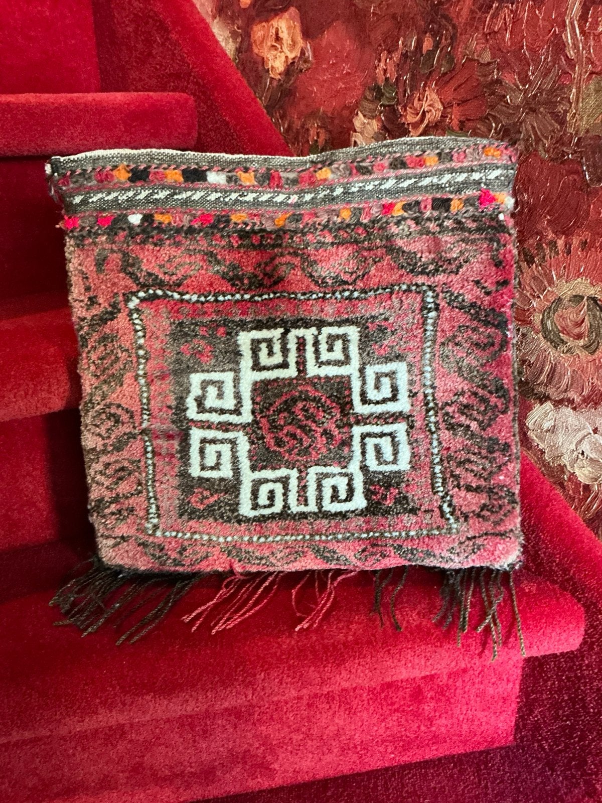 Antiek Perzisch kussen ❤️ Unieke tas, Antiek en Kunst, Ophalen of Verzenden