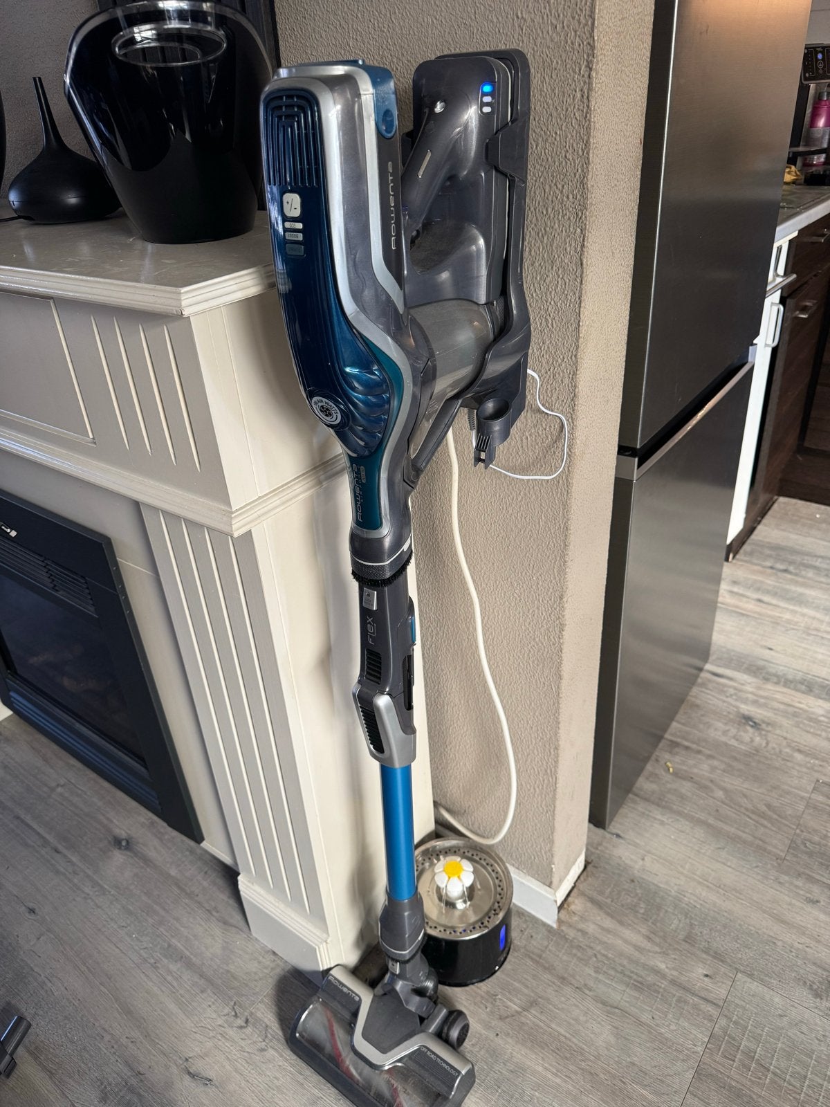 Rowenta Air Force Flex 760 Steelstofzuiger met extra filter, Rowenta, Draadloos, Ophalen of Verzenden, Zo goed als nieuw