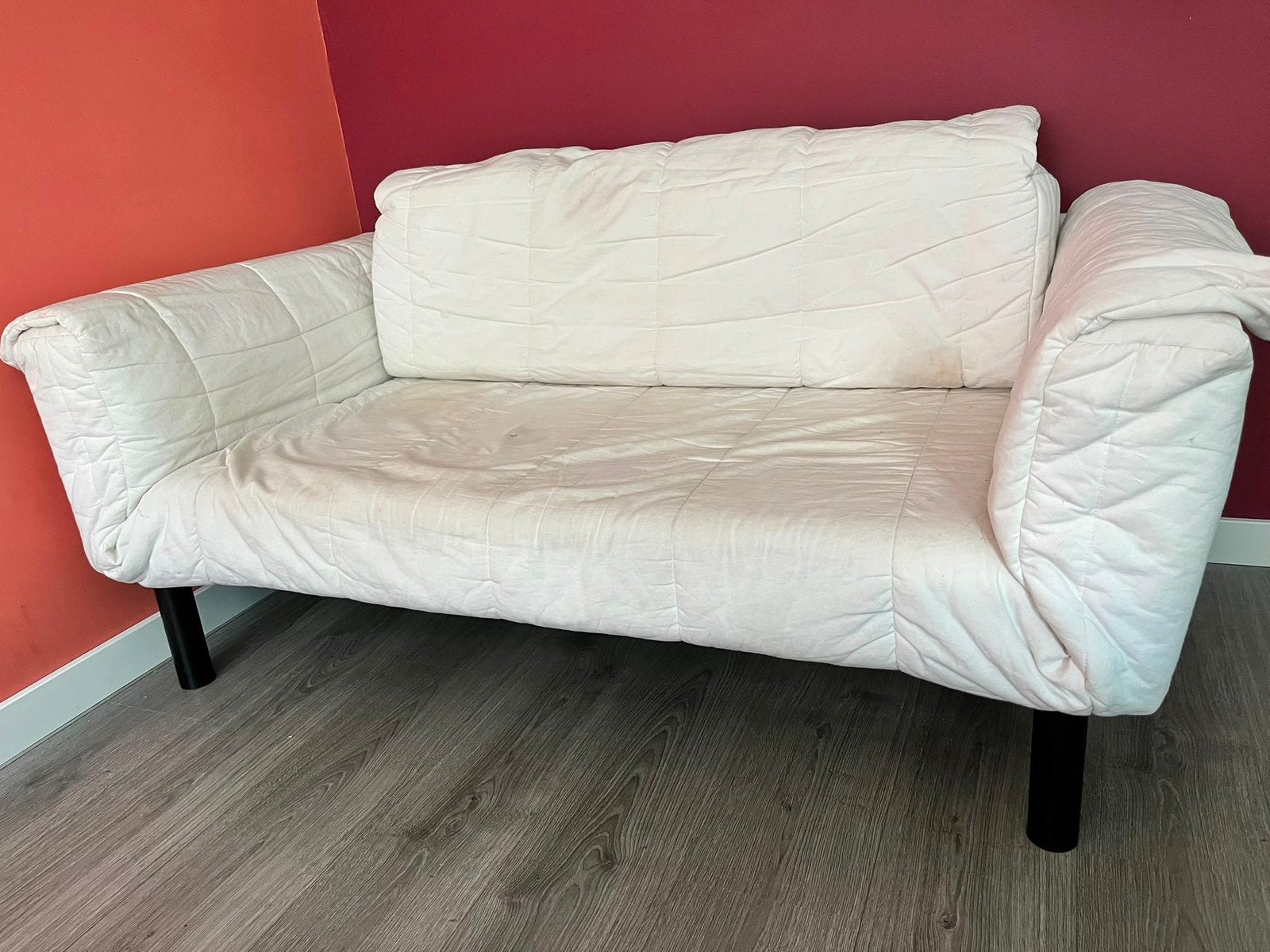 Ikea bedbank!, Ophalen, 90 cm, Eenpersoons, Wit
