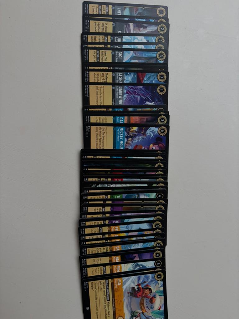 Lorcana winterspell kaarten, Ophalen of Verzenden, Zo goed als nieuw, Meerdere kaarten