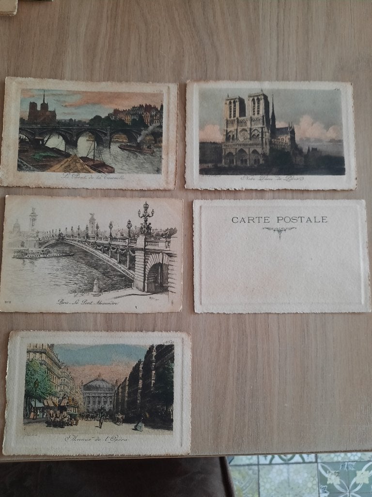 Antieke franse postkaarten, Ophalen of Verzenden, Voor 1920, Ongelopen, Frankrijk