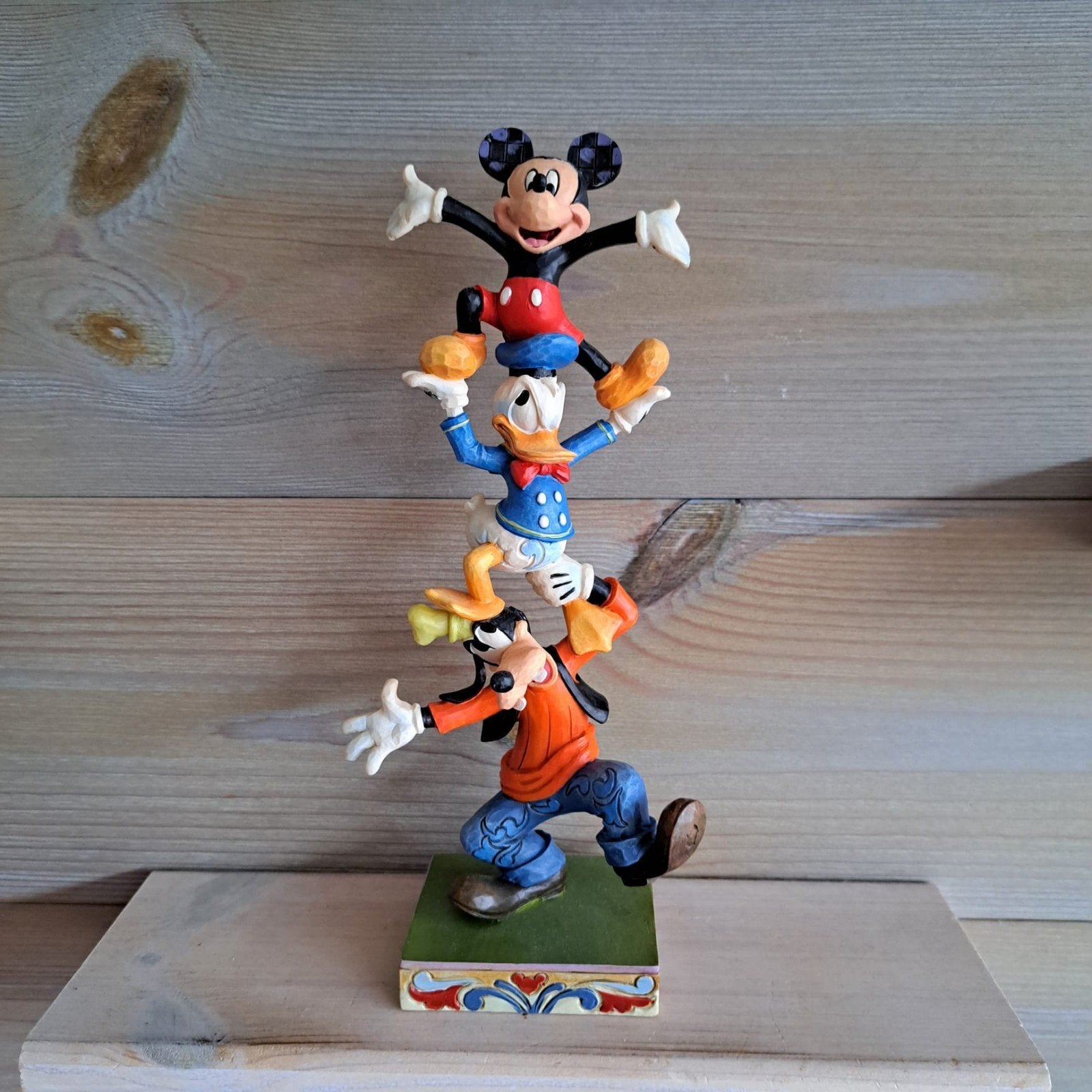 Disney Traditions Mickey, Donald, Goofy beeld, Ophalen of Verzenden, Mickey Mouse, Zo goed als nieuw, Beeldje of Figuurtje