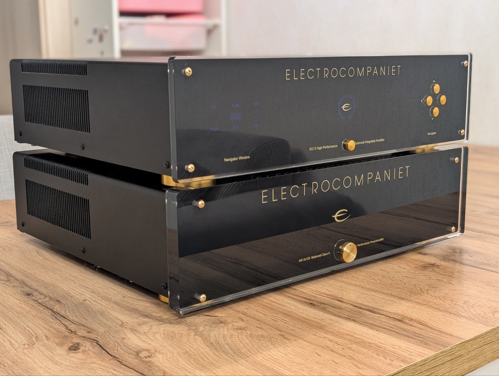 Electrocompaniet ECI 5 en Electrocompaniet AW 2x120, Ophalen, Zo goed als nieuw, Stereo, Overige merken
