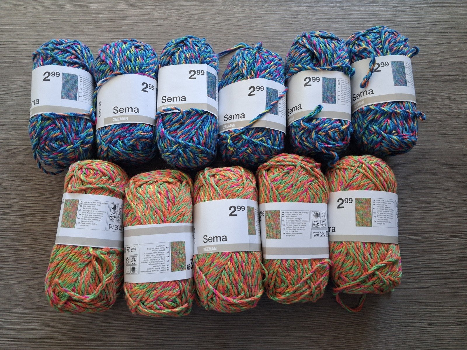 nieuwe bollen Sema Zeeman Garen/Wol - Diverse Kleuren, Ophalen of Verzenden, Nieuw, Breien of Haken, Wol of Garen