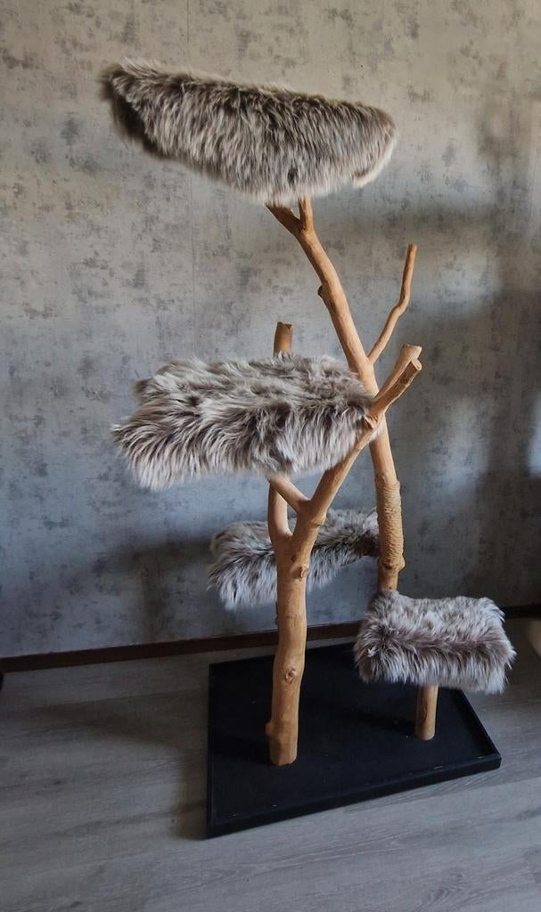 Unieke houten design krabpaal, Ophalen, Nieuw, Krabpaal