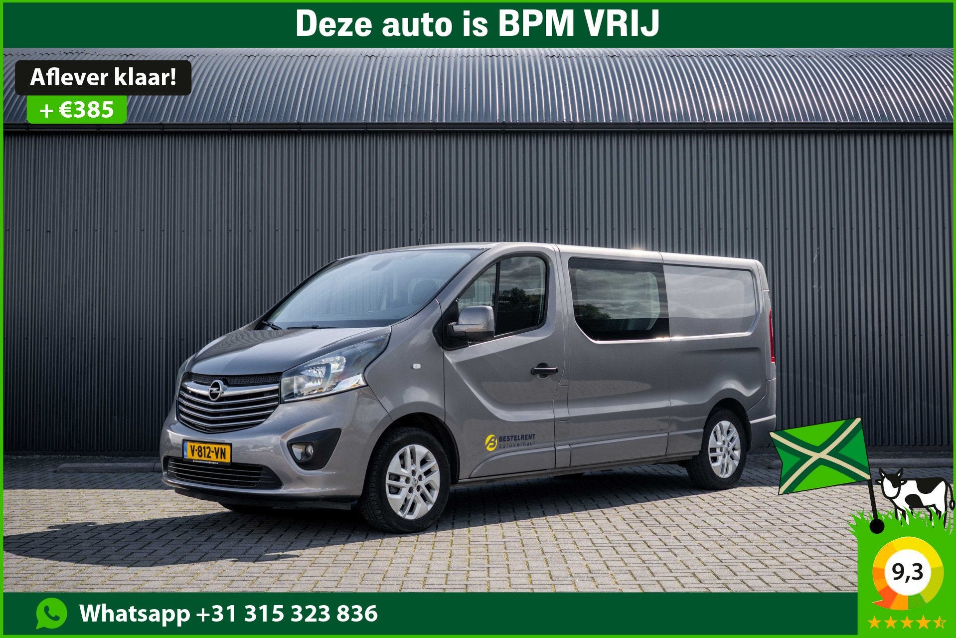 Opel Vivaro 1.6 CDTI L2H1 | 125PK | DC 6-Zits | Camera | Cru, Auto's, Voorwielaandrijving, Gebruikt, Origineel Nederlands, Bedrijf