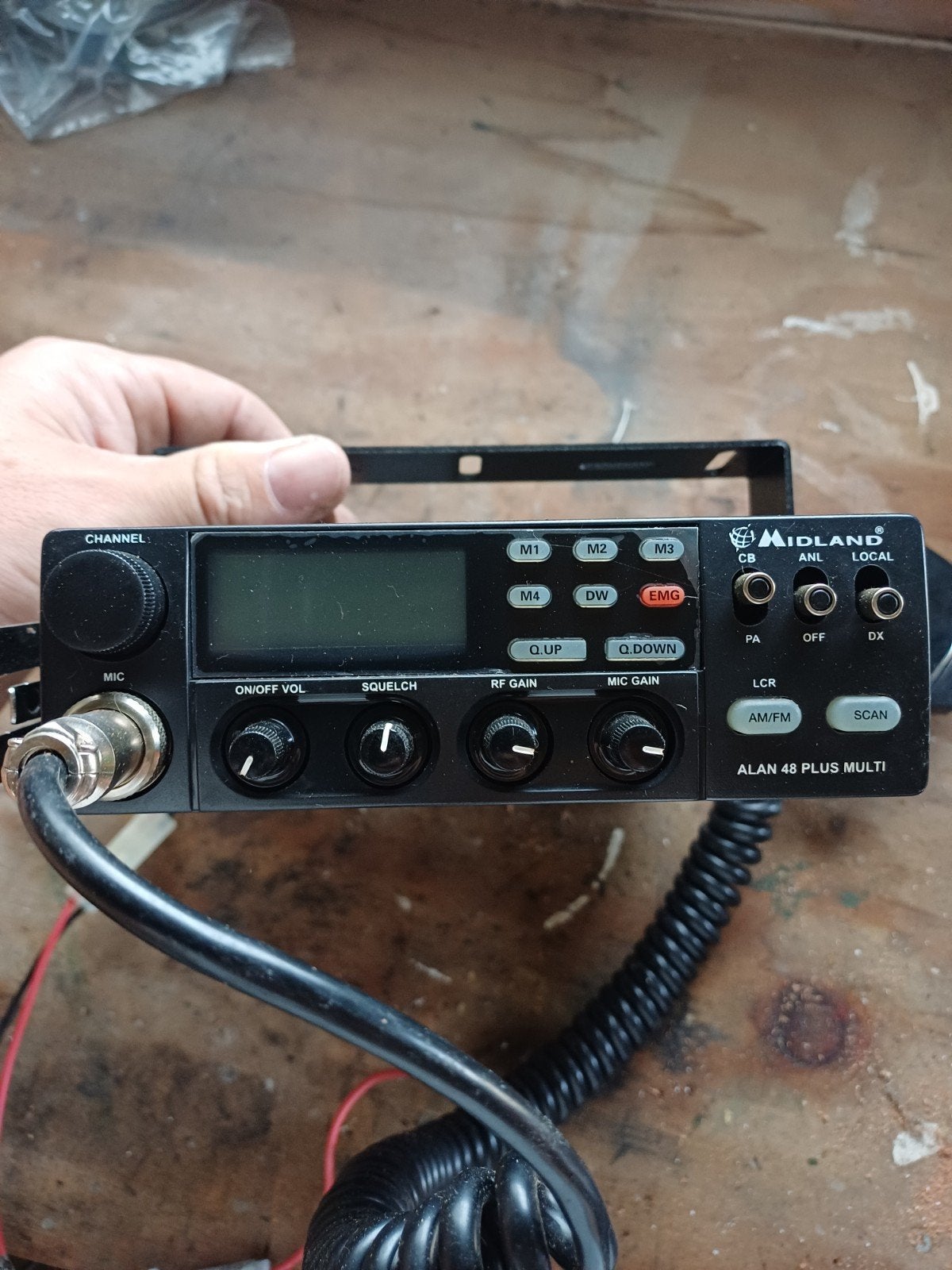 Midland Alan 48 Plus Multi CB Transceiver 27 MC Bakkie, Ophalen of Verzenden, Gebruikt, Zender en Ontvanger