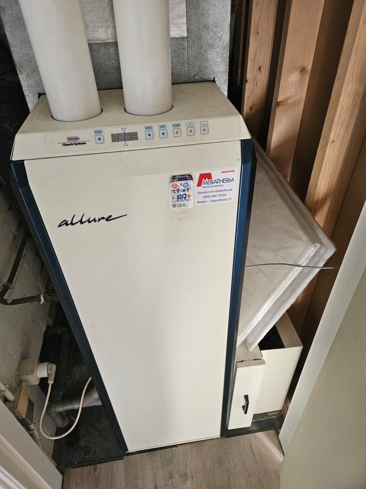 Brink Allure luchtverwarming, Doe-het-zelf en Verbouw, Ophalen, Gebruikt, Minder dan 60 cm, Overige typen