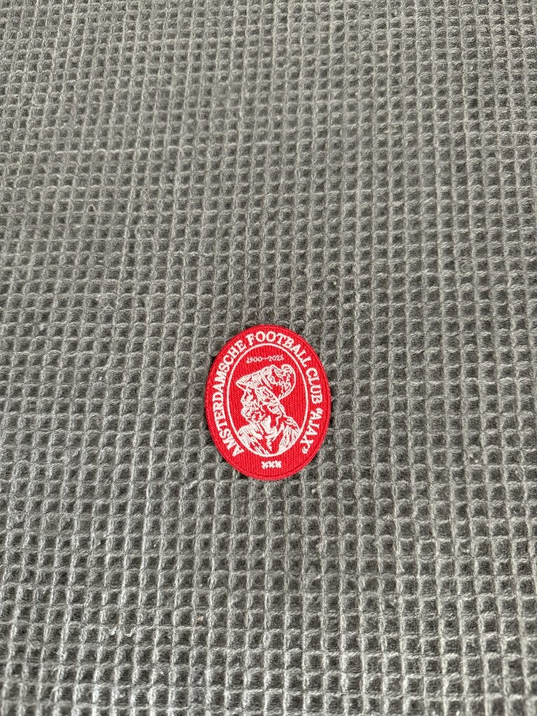 125 jaar Ajax strijk embleem voor shirt, pet of muts, Verzamelen, Ophalen of Verzenden, Nieuw, Ajax, Shirt