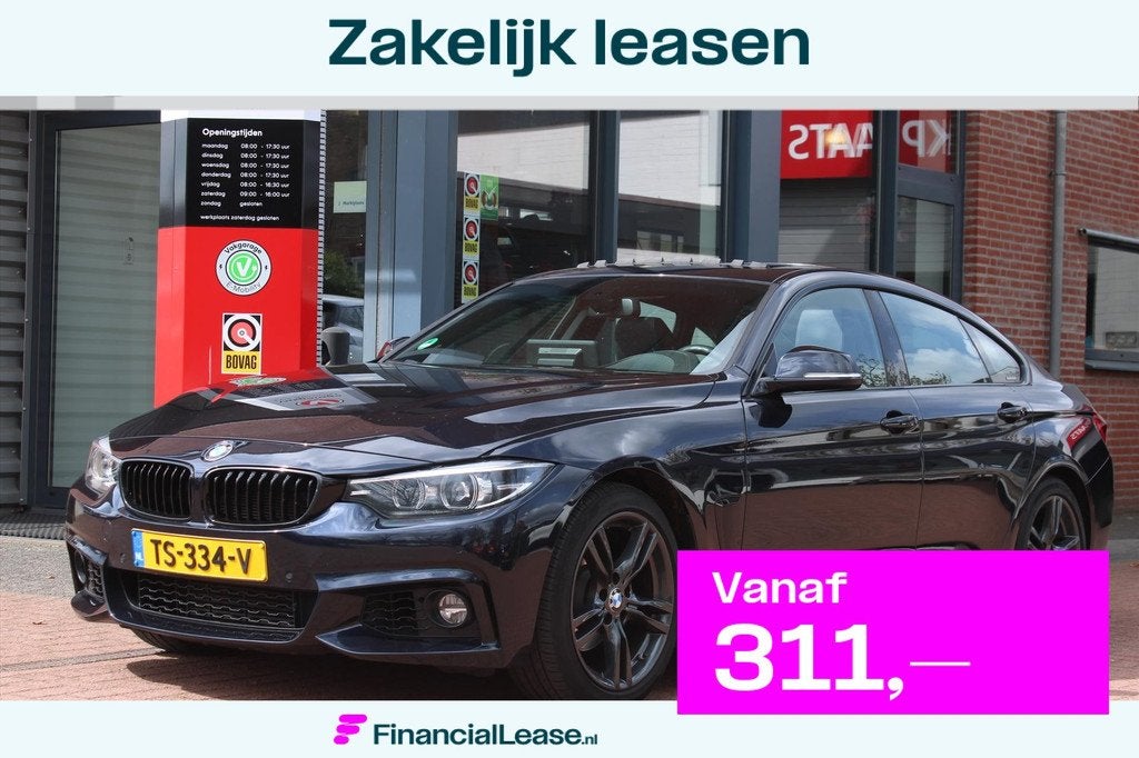 BMW 4-Serie Gran Coupé (f36) 418i Aut. *High Executive* | C, Automaat, Gebruikt, Zwart, Bedrijf