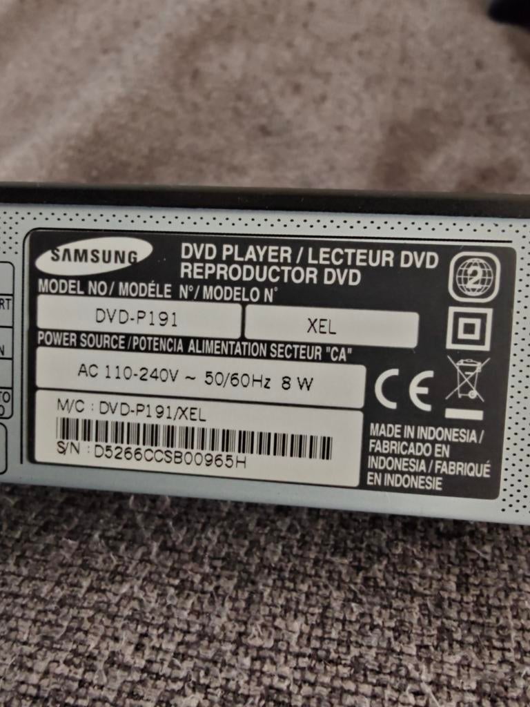 Samsung DVD-P191 DVD Speler, Cd's en Dvd's, Dvd's | Thrillers en Misdaad, Ophalen of Verzenden