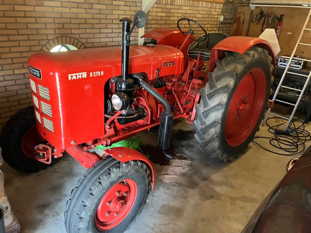 Oldtimer trekker Fahr D.270H, Ophalen, Gebruikt