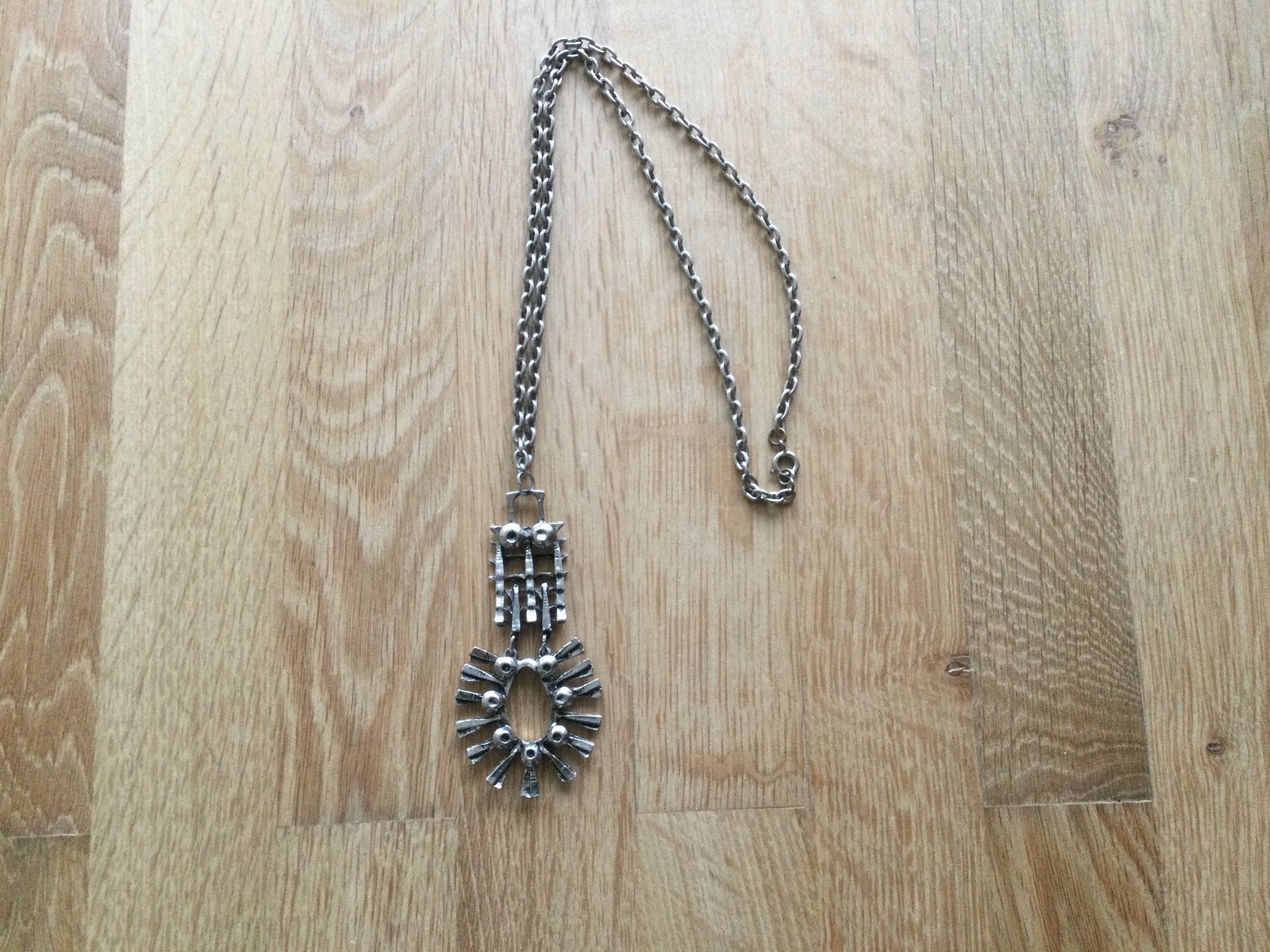 Hanger+ketting Finland, mogelijk P. Sarpaneva zie de foto’s, Ophalen of Verzenden, Zo goed als nieuw
