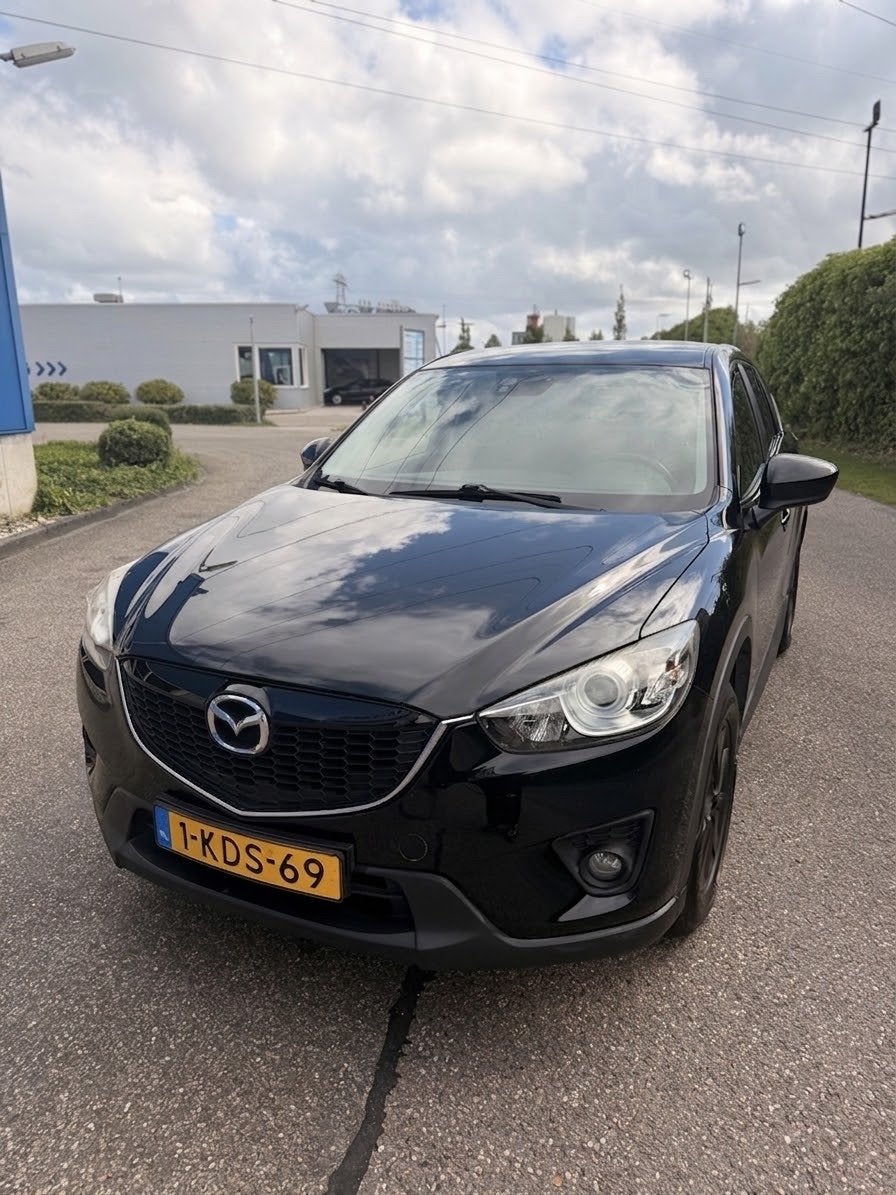Mazda CX-5 2.0 benzine 121KW 2WD 2013 Zwart + CARPLAY!, Voorwielaandrijving, Stof, 4 cilinders, Adaptive Cruise Control